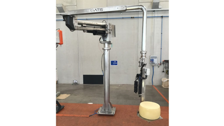 Manipolatore ATIS Mirus in Acciaio per la presa di forme di Formaggio