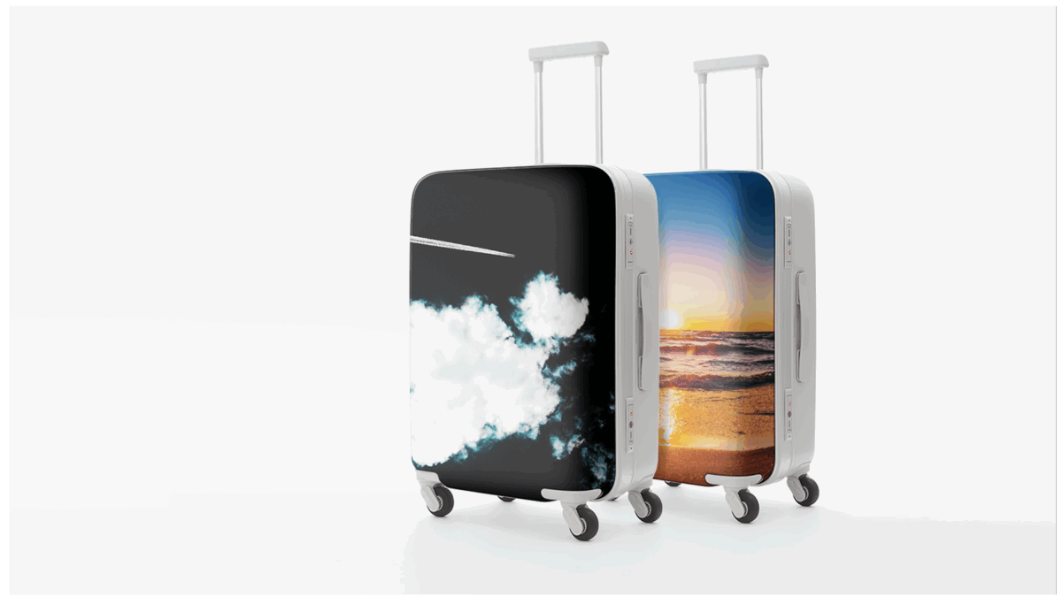 Dekorative Abdeckung für Koffer