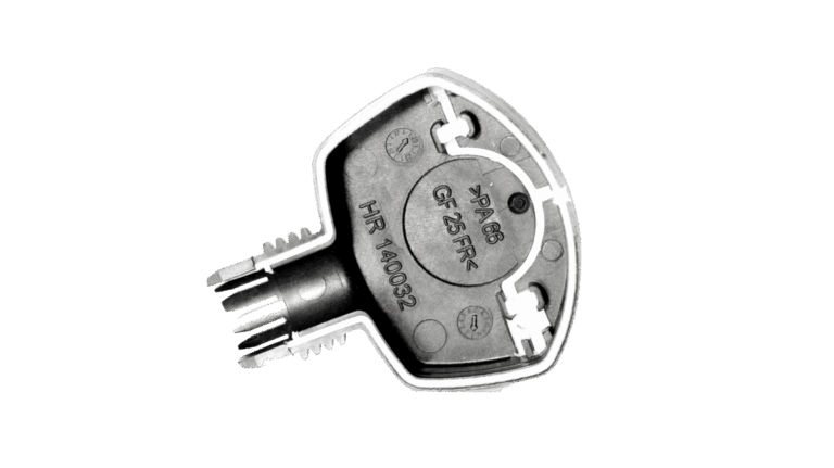 2-Komponenten Spritzgussteil mit Flammschutz