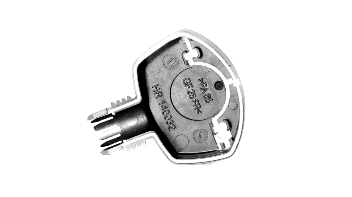 2-Komponenten Spritzgussteil mit Flammschutz