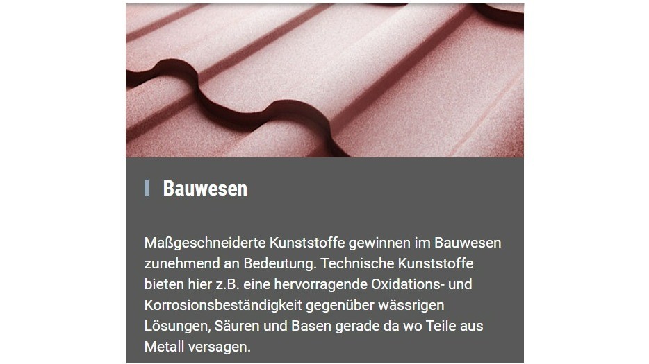 Anwendungsbereich: Bauwesen