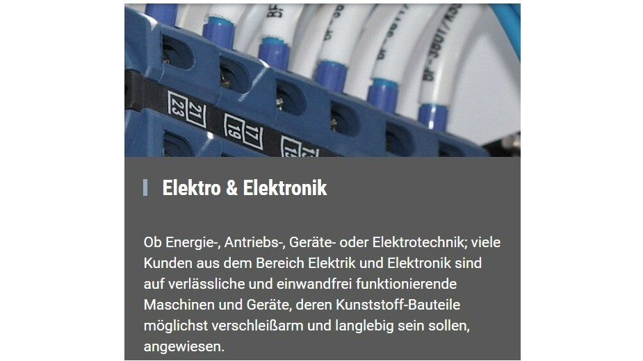 Anwendungsbereich: ELEKTRIK UND ELEKTRONIK