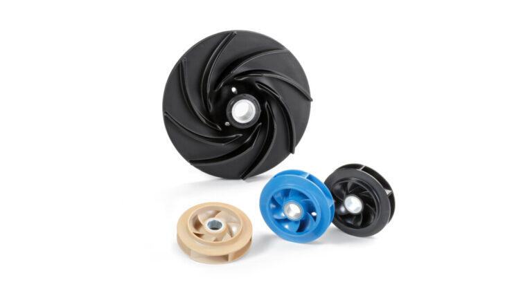 einteilig geschlossene und offene Flügelräder