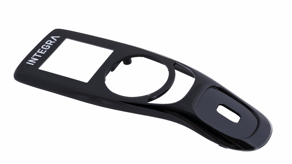 2K Display schwarz und transparent überspritzt