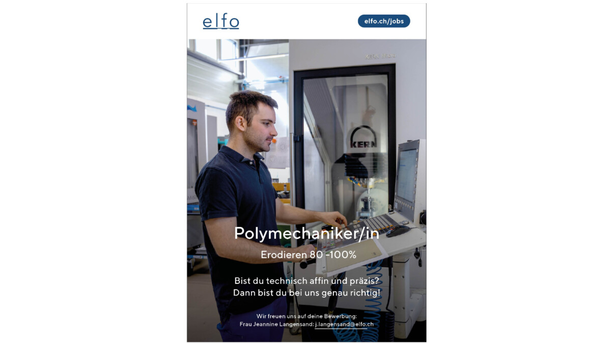 Polymechaniker/in Erodieren