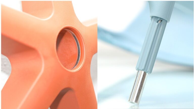 Umspritzen von Einlegeteilen