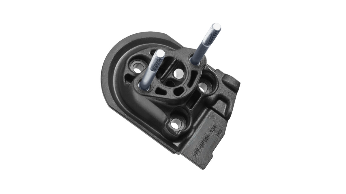 Duroplast mit umspritzten Metallbolzen