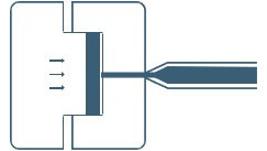 SPRITZPRÄGEN: Beim Spritzprägen wird der Kunststoff nahezu drucklos in ein nicht komplett geschlossenes Werkzeug gespritzt.