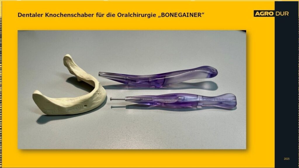 Dentaler Knochenschaber für die Oralchirurgie „BONEGAINER“