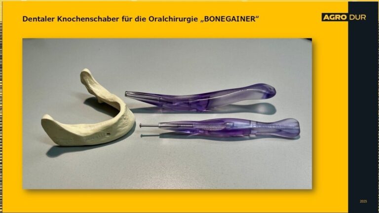 Dentaler Knochenschaber für die Oralchirurgie „BONEGAINER“