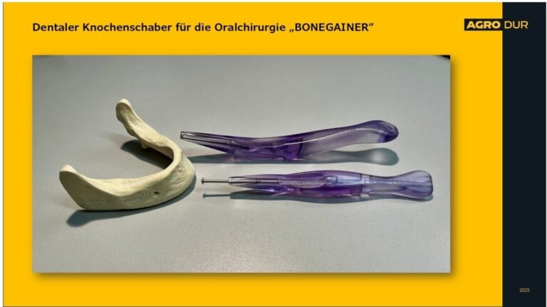 Dentaler Knochenschaber für die Oralchirurgie „BONEGAINER“