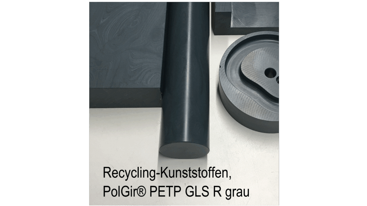 Recycling-Kunststoffen, PolyGir® PETP GLS R grau