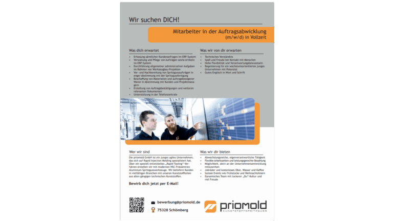 Mitarbeiter in der Auftragsabwicklung