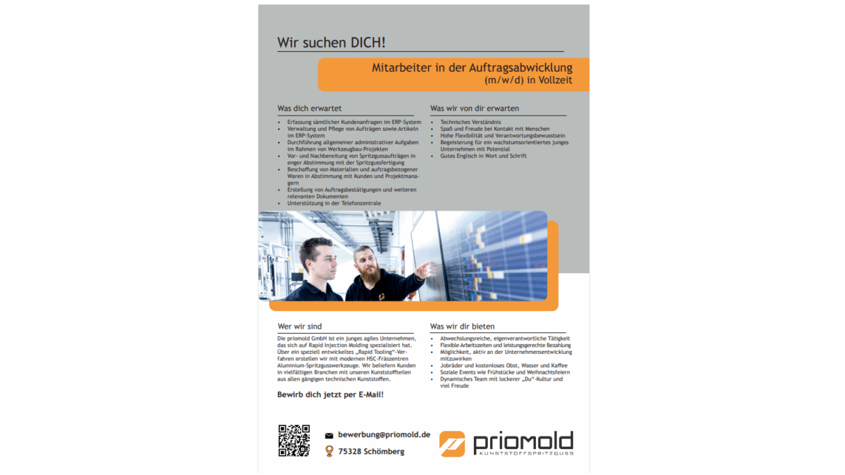 Mitarbeiter in der Auftragsabwicklung