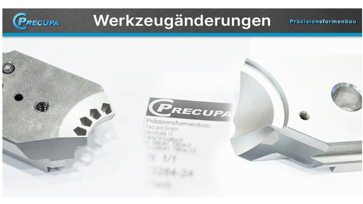 Werkzeugänderung, Werkzeuganpassung, Werkzeugreparatur