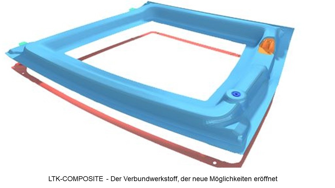 LTK® COMPOSITE ist ein Verbundwerkstoff aus PA6 oder PA12 und Carbon- oder Glasfasern. Teile werden im T-RTM-Verfahren hergestellt. LTK® COMPOSITE gehört mit einem Gehalt von bis zu 65% zu den faservolumenstärksten Werkstoffen des Composite-Marktes.