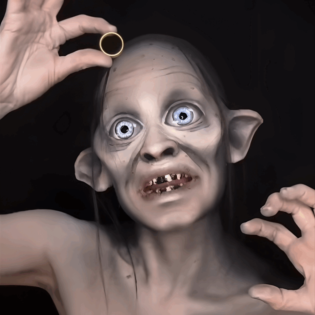 Jo Steel as Gollum from Lord of the Rings