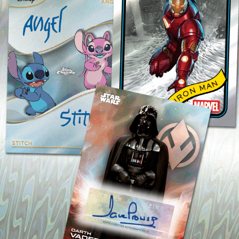 Three Topps chrome cards