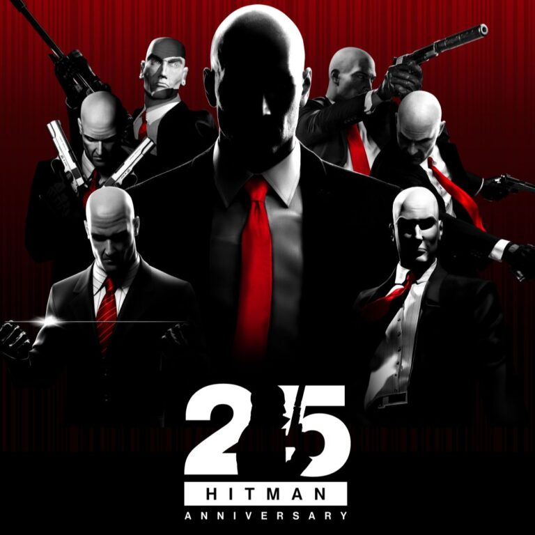 Promotional poster for Hitman celebrating their 25 year anniversery