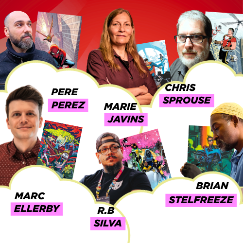 Collection of all Comic related guests at Comic Con Denmark