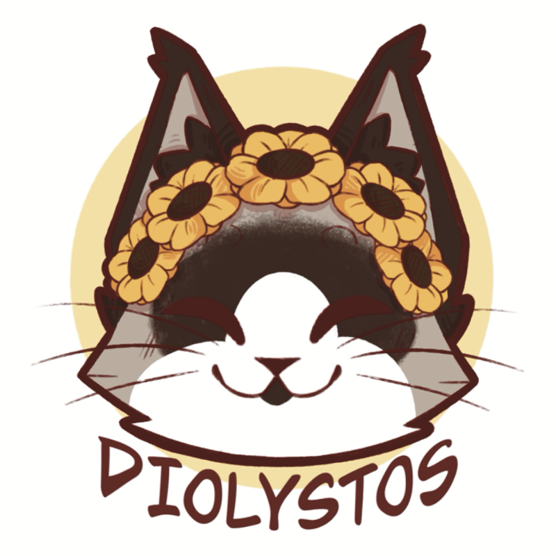 Logo promoting the artist Diolystos