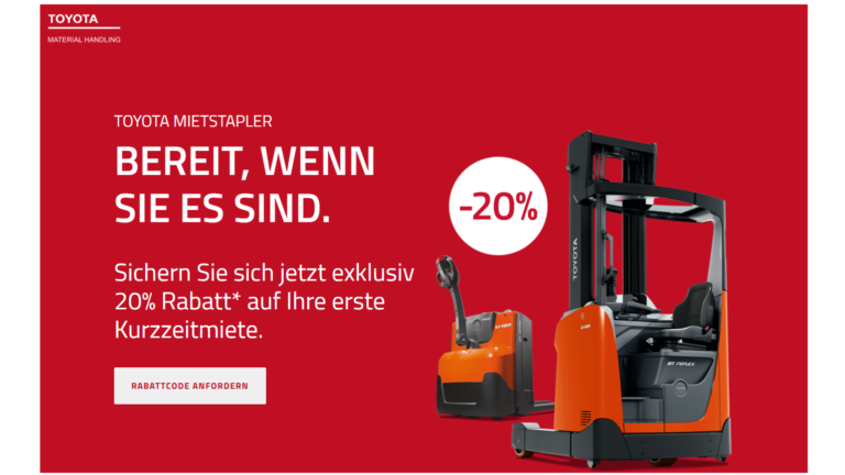 Exklusiver Messerabatt: 20 % auf Ihre nächste Miete