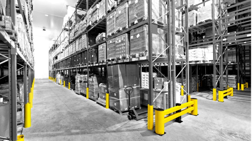 Rack protection for an optimum in warehouse protection