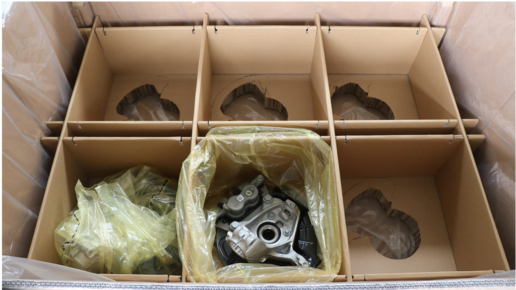 Optimierte Überseeverpackung für Bauteile