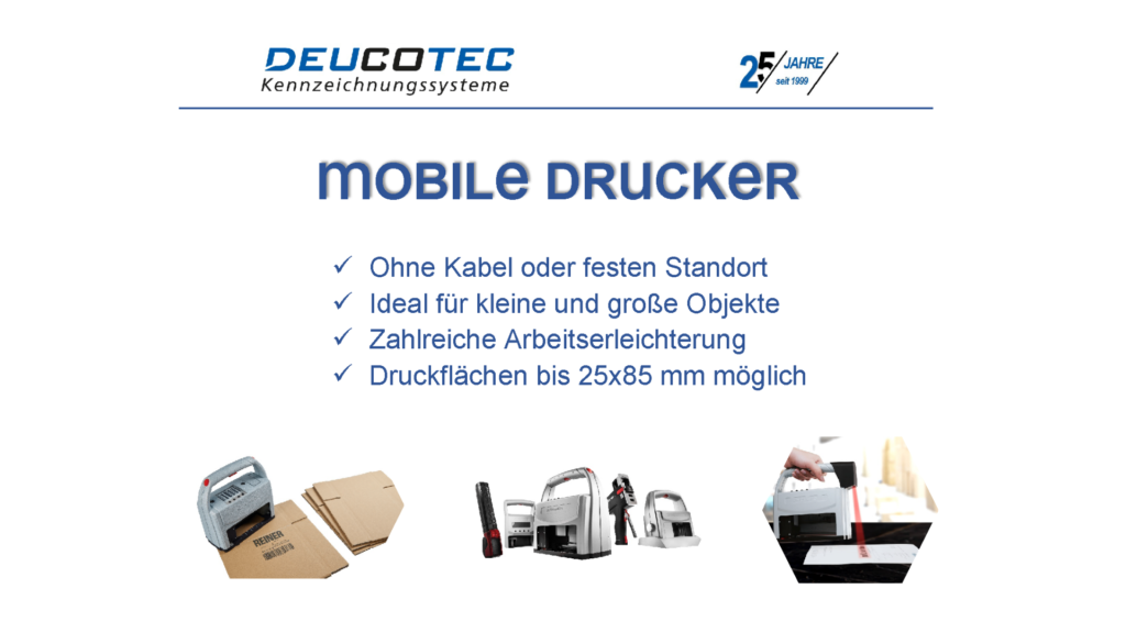 Mobile Kennzeichnungsgeräte