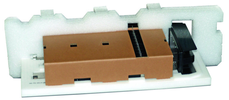 Kombinierte Verpackungslösung aus Wellpappe und PE Schaum