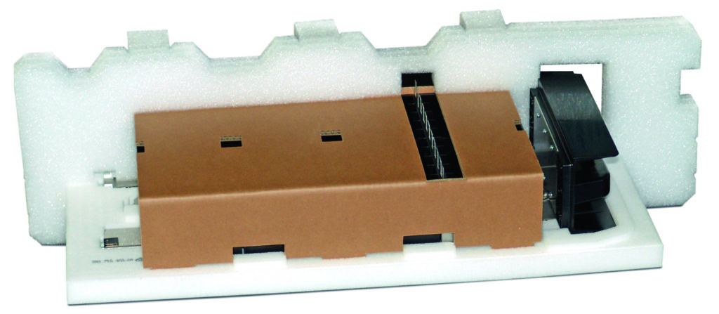 Konstruktive Verpackungslösung aus PE Schaum und Wellpappe