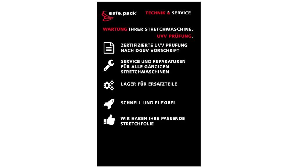 Wartung Ihrer Stretchmaschine