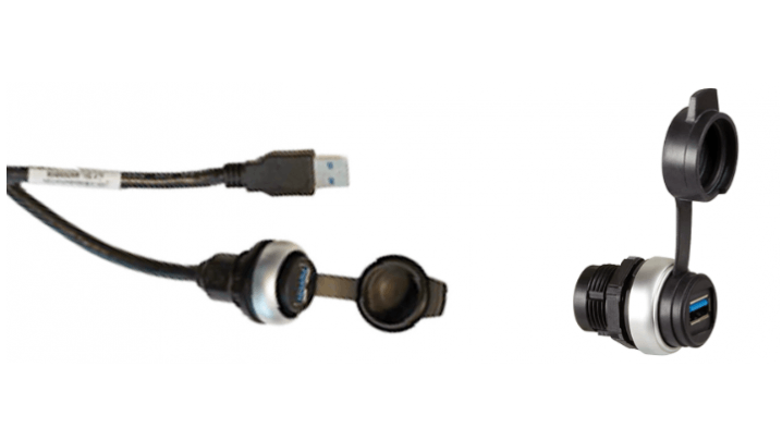 Gehäuse-Durchführungen RJ45 und USB