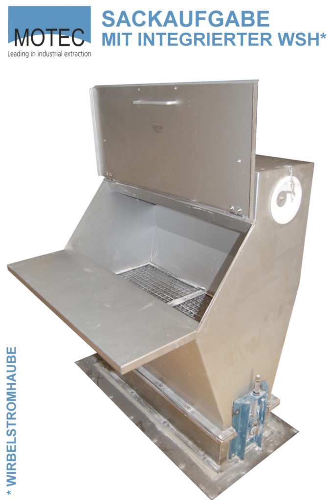 Bag-unloading station