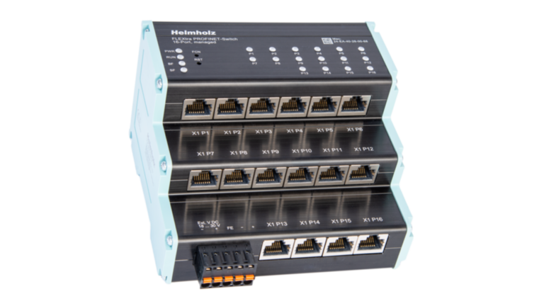 FLEXtra PROFINET-Switch 16-Port, managed, 10/100/1000Mbps