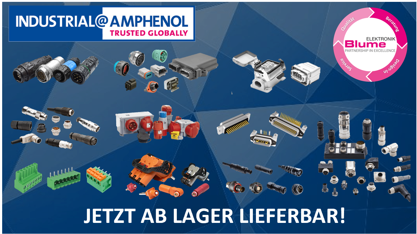 AVAILABLE FROM STOCK: Amphenol Industrial Connectors