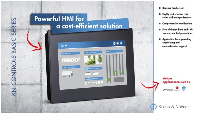 KN Controls Basic series: powerful hmi for easy entry into industry 4.0