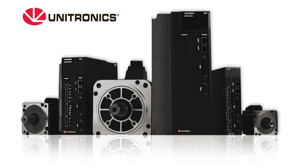 Unitronics’ AC Servo drives and motors simplify motion control by eliminating complicated operations. The line includes 1 and 3-phase drives and motors, operating at a wide power range of 50W to 5,000W.