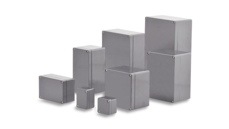ABS plastic industrial housing series ELBE light gray by BOXEXPERT