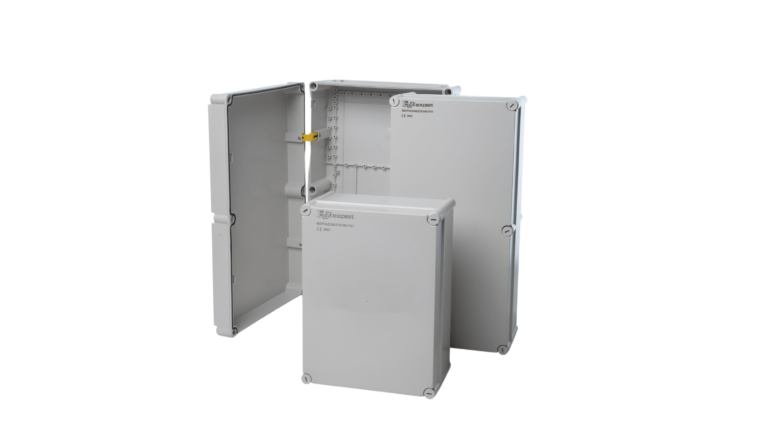 ABS plastic control cabinet housing series PERLE ABS gray by BOXEXPERT