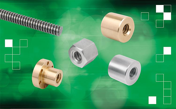 The new trapezoidal thread spindles and trapezoidal thread nuts from norelem