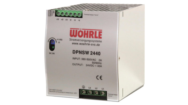 Wöhrle switching power supply 24V DC DPNSW2440 40A 3-phase AC 340-550V