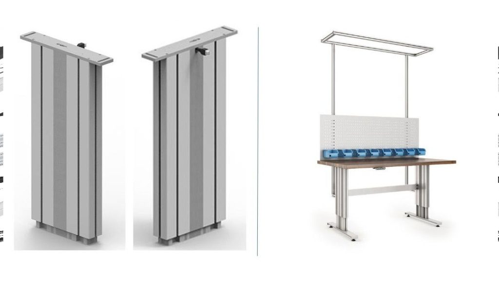 Spindelhubsäule SK – Montagenuten auf 4 Seiten
