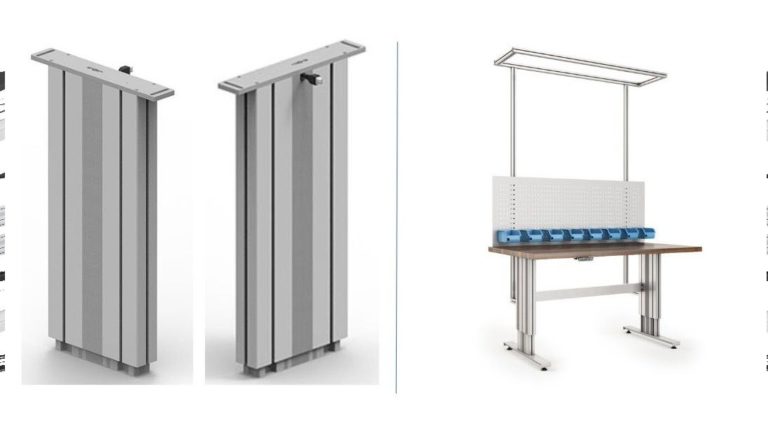 Spindelhubsäule SK – Montagenuten auf 4 Seiten