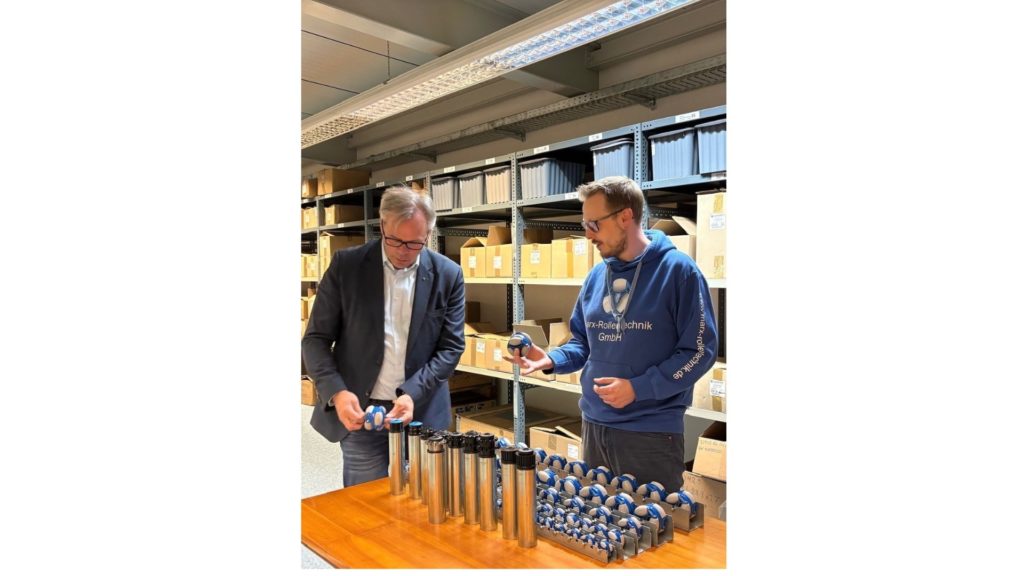 Visit of our mayor Jan Krohn at Marx-Rollentechnik