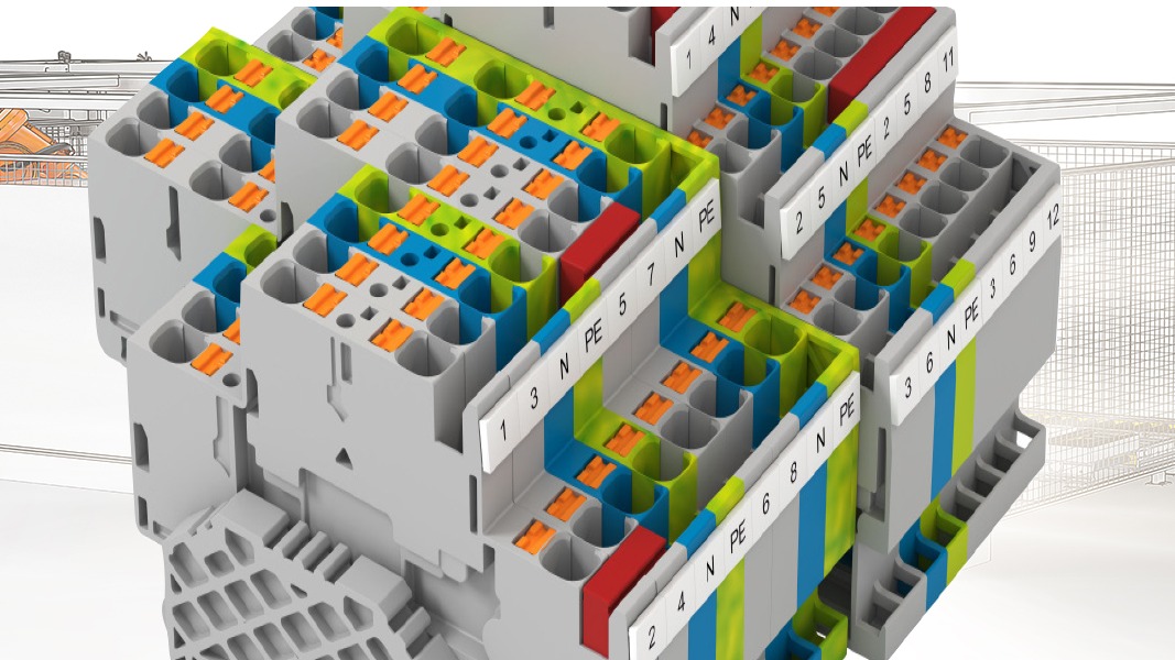 Terminals with Push-in connection system
