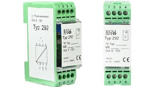 LKM292 – programmierbarer Messumformer mit galvanischer Trennung für Thermoelemente zur Montage auf die Normschiene