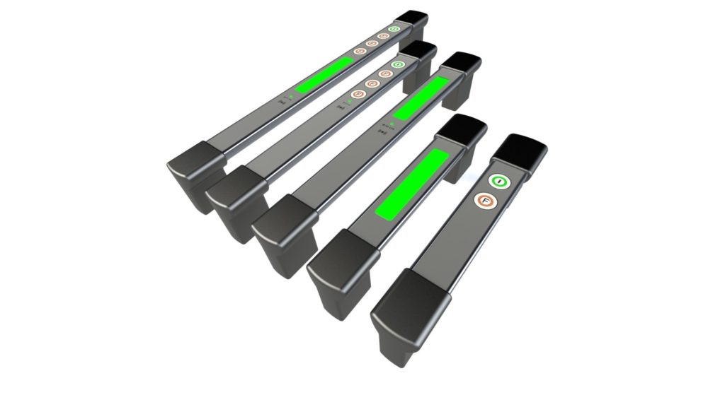 Machine function handle with IO-LINK