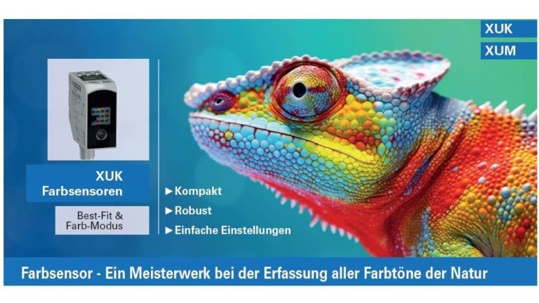 XUK & XUM Farbsensoren sind die Lösung eine präzise Farberkennung!