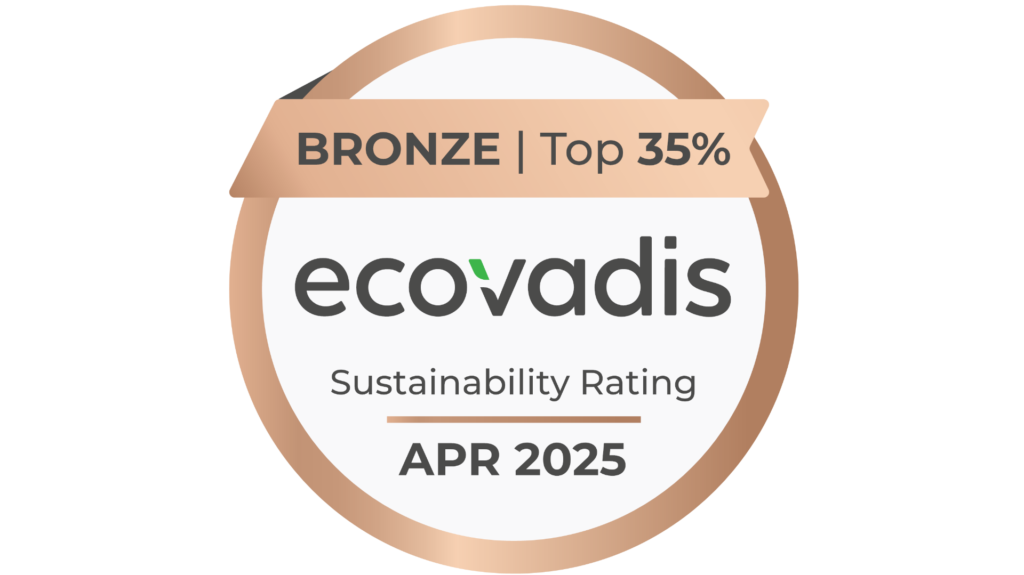 A new milestone. We are successfully Ecovadis certified